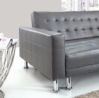 Ensemble de canapés modulaires en cuir Chesterfield modernes pour la maison, le bureau et la réception