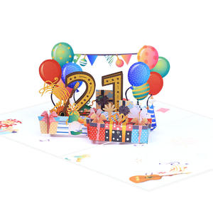 Tarjeta de Felicitación Tridimensional Creativa para Negocios, <span class=keywords><strong>Aniversario</strong></span> de <span class=keywords><strong>Bodas</strong></span>, Cumpleaños, Tienda para Celebrar el Mensaje Digital Personalizado - Product Image 5
