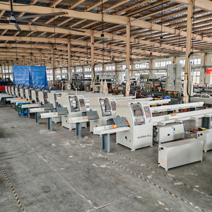Scie à <span class=keywords><strong>d</strong></span>écouper horizontale automatique FENGKAI SF6060, 12,5 kW, lame de 600 mm, coupe de 300 x 140 mm pour ligne de palettes EPAL, CE - Product Image 1