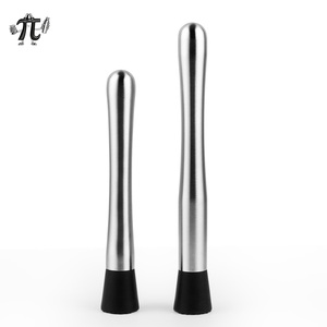 Herramientas Profesionales para Bar para Mezclar Bebidas Mojito, Pilon de Nylon con Ranuras para Frutas para Uso Doméstico, Triturador de Acero Inoxidable - Product Image 2