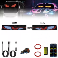 Panel LED de Matriz de Texto RGB Flexible Controlado por Aplicación, Pantalla Digital Publicitaria para Autos, Tiendas Minoristas, Ventanas de Aeropuertos