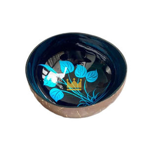 Bol en noix de coco laqué artisanal de haute qualité du Vietnam, design créatif, décoratif, léger, durable, écologique, pour un usage domestique - Product Image 5