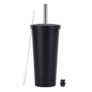 מותאם אישית 2 ב 1 חם & קר 500 מ "ל 750 מ ל קפה ספל נירוסטה ואקום מתכת עם מכסה וקש - Product Image 4