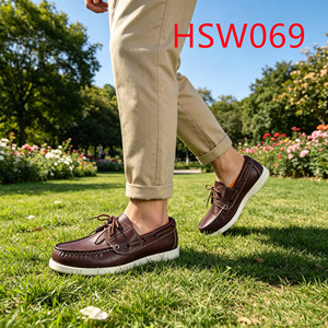 WCY, chaussures de marche en cuir de vache naturel pour hommes, mocassins de qualité supérieure, populaires sur le marché européen HSW069 - Product Image 1
