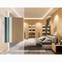 Panneau en nid d'abeille en aluminium ignifuge pour centre commercial, hôpital, bureau, mur rideau, cloison, panneau entièrement en aluminium sur mesure