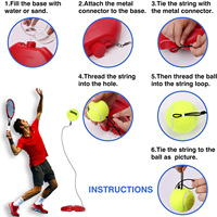Entrenador de Tenis Profesional, Pelota de Rebote para Entrenamiento de Tenis, Equipo de Tenis para Práctica Individual, Personalizado