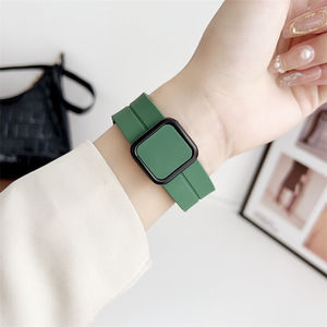 Nueva correa de reloj inteligente, pulsera de silicona <span class=keywords><strong>resistente</strong></span> <span class=keywords><strong>al</strong></span> <span class=keywords><strong>agua</strong></span>, hebilla moderna magnética, correa de reloj de silicona para <span class=keywords><strong>Apple</strong></span> <span class=keywords><strong>Watch</strong></span> - Product Image 6