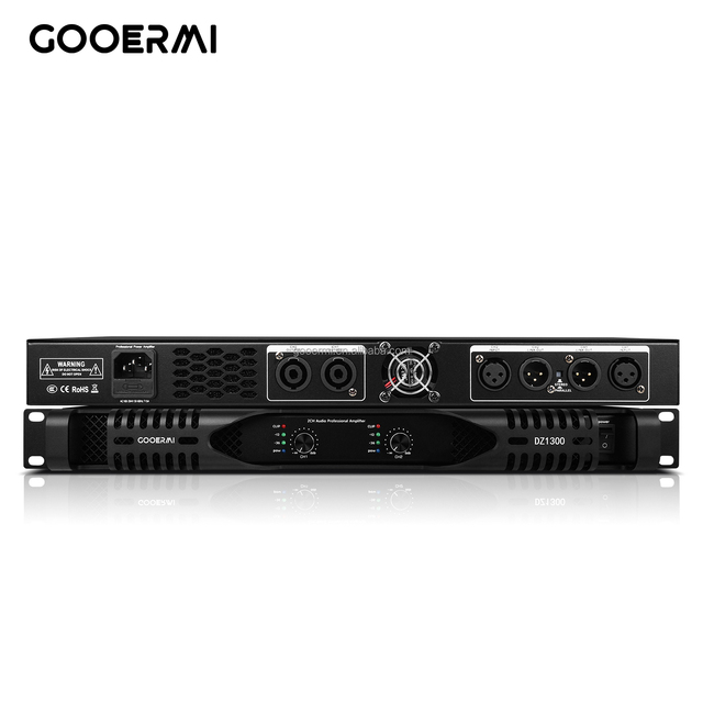 Hot Sale 1U 2 Channel Class D Amplifier 1300W Pro Audio Stereo Karaoke Sound System Digital Power Amplifier Receivers Amplifiers