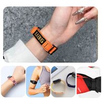 Tali Velcro Gelang Elastis yang Dapat Disesuaikan, Tali Nilon Tahan Air dengan Perekat untuk Jam Tangan Pintar & Pelacak Aktivitas