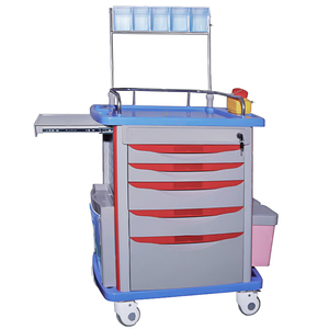 I Care CE Certified Class II Anesthesia Cart Hospital Furniture ABS Emergency Trolley Made in China - Product Image 1