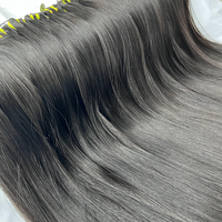 Vendor Rambut Manusia GDY 100% Asli, Bundel Rambut Virgin Lurus Alami, Kutikula Tertata Rapi, Tidak Rontok, Bundel Rambut Vietnam 12A