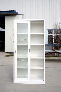 Modern Furniture Steel Sliding Glass Door Filing <b>Cabinet</b> Office <b>Storage</b> Metal File <b>Locker</b> Cupboard - Product Image 4
