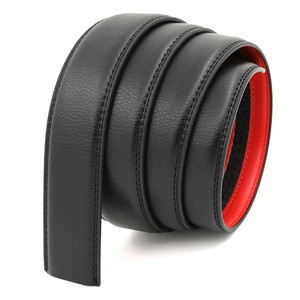 <span class=keywords><strong>Ceinture</strong></span> en <span class=keywords><strong>cuir</strong></span> véritable noire et <span class=keywords><strong>rouge</strong></span> pour homme avec boucle automatique, sans boucles, <span class=keywords><strong>ceinture</strong></span> à cliquet, usine YiWu LQbelt - Product Image 2