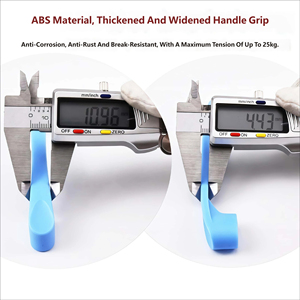 Colorful ABS Thumb Cabinet Pulls &amp; Dresser Handles for Bedroom Kitchen Kids Room Safety (96mm Hole Spacing) - Product Image 3