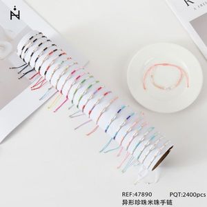 Braccialetto di Perle Irregolari e Perline 2400pz Multicolore Gioielli alla Moda per Donne - Product Image 3