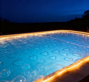 Couverture de <span class=keywords><strong>piscine</strong></span> en PE isolée avec bulles d'air en forme de cœur <span class=keywords><strong>pour</strong></span> la rétention de la chaleur de la <span class=keywords><strong>piscine</strong></span> <span class=keywords><strong>hors</strong></span> <span class=keywords><strong>sol</strong></span> extérieure - Product Image 1