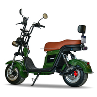 Scooter électrique Citycoco 1000W à empattement court, pneus larges de 10 pouces, intelligent pour adultes, longue autonomie, batterie au lithium