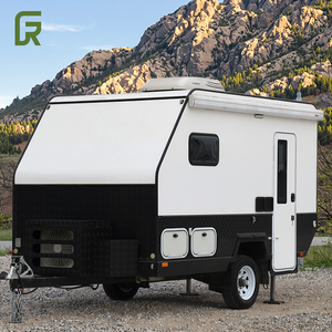 Mini caravana híbrida ligera de aluminio personalizada de fibra de vidrio, remolque de viaje mediano de lujo para aventuras al aire libre, RV impermeable para - Product Image 4