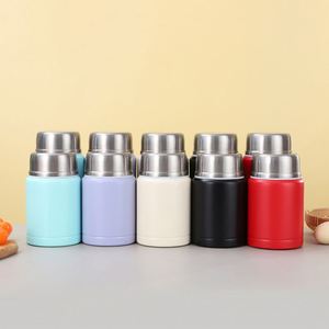 Conteneur alimentaire isotherme en acier inoxydable de 500 ml avec cuillère, maintien thermique de 12 à 24 heures, résistant à l'eau bouillante, sûr pour les enfants - Product Image 1