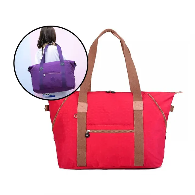 Lightweight Leisure Stylish Hand Bag Ladies Washed Materials Hand Bag Women Handbag For Girls