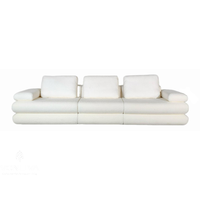 Canapé sectionnel en tissu avec structure en bois massif, design minimaliste pour hôtel, appartement, salon, directement de l'usine