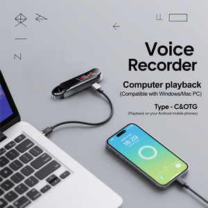Grabadora de Voz Digital Profesional Mini, Grabación con un Botón y Tipo C OTG, para Reuniones de Negocios, Clases, Entrevistas, Alta Fidelidad - Product Image 4