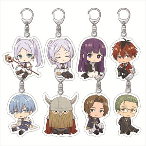 32 Styles Sousou no Frieren au-delà de la fin du voyage en plastique acrylique Anime porte-clés pendentif Double face porte-clés bijoux - Product Image 1