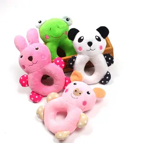 Factory Direct Sales In Stock Interactive Animal Shape Plush Squeaky Dog Chew Toy