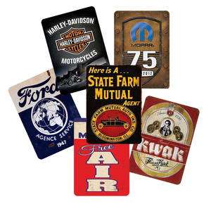 Plaque Murale Métallique Vintage pour Café, Pub, Bar, Cave à Hommes, Garage - Décoration Murale Amusante en Métal - Plaque Extérieure en Étain 'MOTOR OIL' - Panneau 'Gas' - Product Image 1