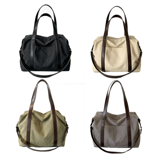 Canvas Large Capacity Crossbody Bag