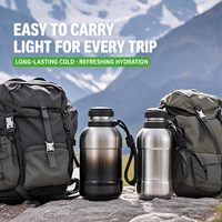 Thermos portable en acier inoxydable 316 de 680 ml pour l'extérieur avec fonction de conservation de la chaleur et emballage en boîte cadeau