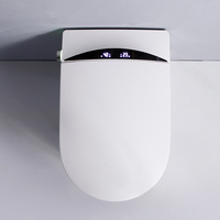 Toilette intelligente filigrane pour salle de bains avec bidet intelligent ouverture/fermeture automatique couvercle et avec bidet siège de toilette chauffant intégré blanc