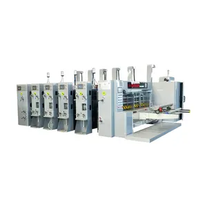 Máquina de embalagem corrugada automática do fabricante de caixas de papelão de flexo, fabricante de máquina de embalagem