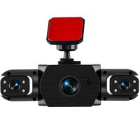 Cámara DVR para Auto de 2 Pulgadas y 1080P con Cuatro Lentes (Y107) en Venta Inmediata. Incluye cámaras interiores izquierda, interior derecha y trasera de 480P