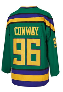Camiseta de la Película Mighty Ducks of Anaheim 99 BANKS 96 CONWAY 21 <span class=keywords><strong>PORTMAN</strong></span> 44 REED Camisetas de Hockey sobre Hielo - Product Image 5