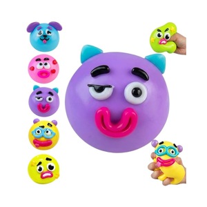 Nouveauté transfrontalière Smushers Squishy Fun Chien à visages interchangeables en PU, jouet à presser à récupération lente, anti-stress DIY, à partir de 14 ans - Product Image 5