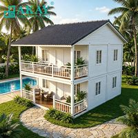 Maison conteneur AKAY, étanche, résistante à l'humidité, villa modulaire préfabriquée de luxe à 2 étages, duplex, petite maison pour bureau ou logement