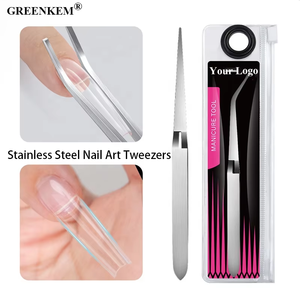 Pinzas Multifuncionales de Acero Inoxidable <span class=keywords><strong>para</strong></span> Decoración de <span class=keywords><strong>Uñas</strong></span>, Modelado de <span class=keywords><strong>Uñas</strong></span> y Extensión de Pestañas, Pinzas de Escultura - Product Image 1