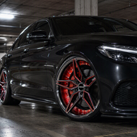 Jantes forgées 3 pièces 5 branches rouge-noir 20x10 5x114.3 6061 T6 sur mesure à déport profond pour Infiniti, livraison directe usine OEM, vente chaude
