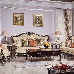 2019 neue Kommende 1 + 2 + 3 Vollen Satz Neue Modell Holz Carving Sofa Sets - Product Image 4