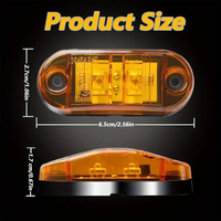 Neue 2LED 1W Stroboskop-Seitenleuchten für Autos SUV LKW & Pick-up DC 12V 24V LED-Lampe mit Mehreren Blitzmodi