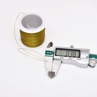 Al por mayor, 100m de alambre de acero para bisutería, flexible, tipo cola de tigre, en oro y plata, de 0.3-0.5mm, para hacer collares, pulseras y joyería, a granel.