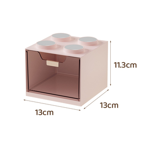 Grande Scatola Portacosmetici a Cassetto con Design a Blocchi per Prodotti per la Cura della Pelle - Product Image 1