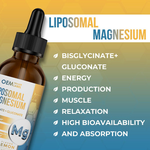 Gouttes de magnésium liposomal de haute résistance Le <span class=keywords><strong>bisglycinate</strong></span> de magnésium soutient l'aide au sommeil Soulagement du stress Gouttes liquides de magnésium 60ML - Product Image 4