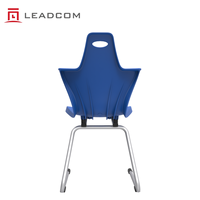 Chaise d'étudiant robuste en polypropylène LEADCOM L-M02, base ergonomique en plastique, chaise de formation, chaises de classe scolaire