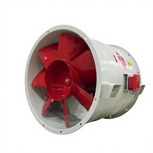 Ventilateur axial de conduit 28 pouces, pales en acier, couleur rouge, AC 380V, entraînement direct électrique, roulement à billes, 1450 tr/min, garantie 1 an - Product Image 1