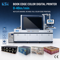 Mesin Pencetak Tepi Buku Otomatis CSJ-EDGE3000, Mesin Pewarna Tepi Buku Hardcover dan Album, Printer Inkjet Digital Single Pass