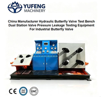 Equipo de Prueba Hidráulica de Doble Estación para Válvulas, Fabricado en China, para Pruebas de Fugas de Presión en Válvulas de Mariposa Industriales