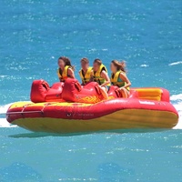 Jouets d'été Sports nautiques Fun Aqua Pool Products Bateau remorquable 9 personnes Gonflable Ride-ons