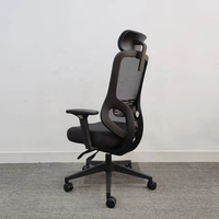 Chaise de bureau exécutive ergonomique moderne en tissu, hauteur réglable, soutien lombaire, accoudoirs rabattables, siège extra large, salle à manger, chambre